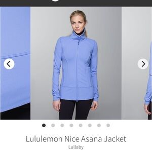 lululemon athletica Women's Lullaby Blue Asana Jacket